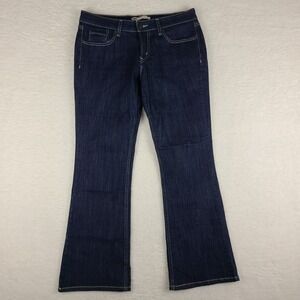 Levi's 518 Jeans Women 11S 11 Short 30x30 Blue Superlow Boot Cut Dark Wash Denim